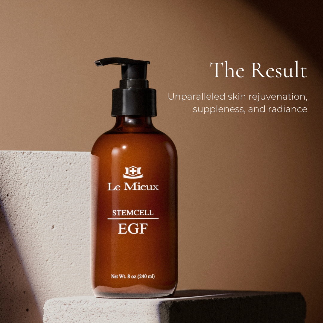 Brown serum bottle on blocks