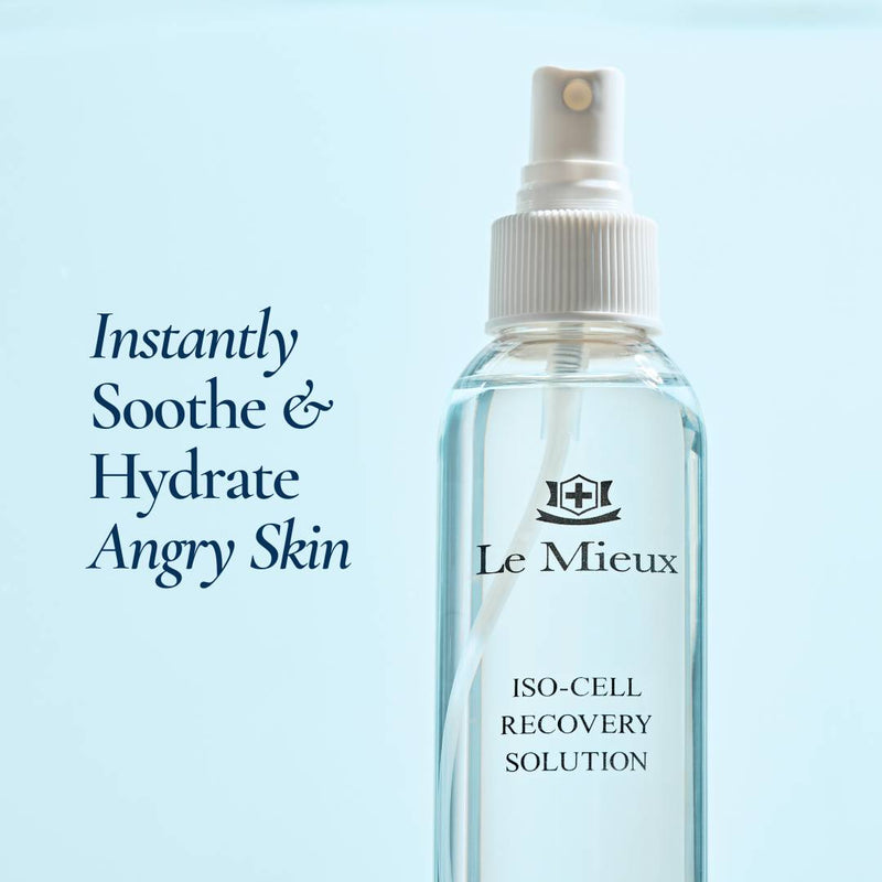 Le Mieux Iso Cell Recovery Solution bottle instantly soothe and hydrate skin